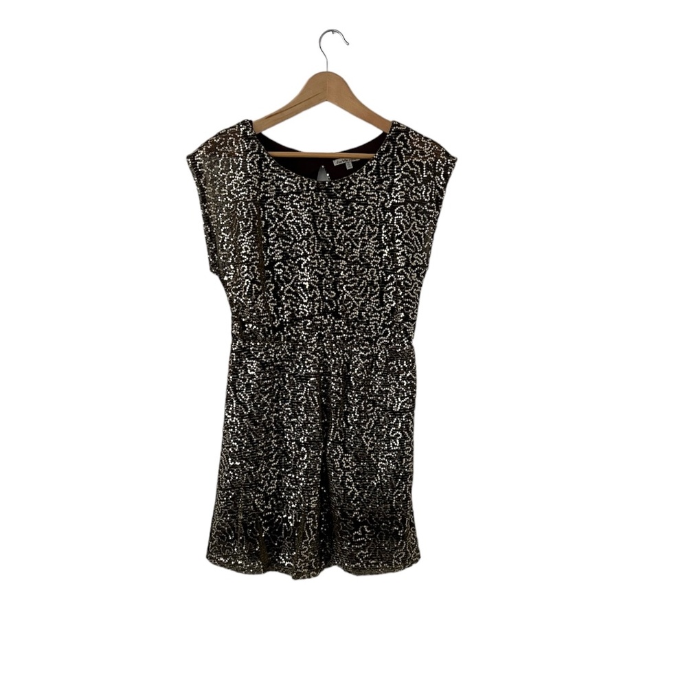 Gold Sequin Mini Dress Small